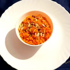 A picture of Besan Halwa.