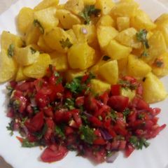 A picture of Baked potatoes.
