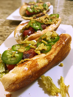 A picture of Jalepeno popper hot dog.