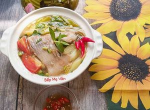 Hình của món Canh chua cá điêu hồng.