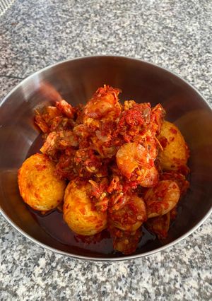 Foto resep Telur balado udang