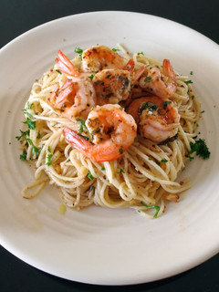 Foto resep Spaghetti Aglio Olio with Prawn