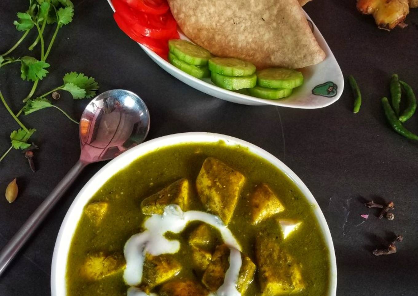 Paneer Dhaniya Adraki Korma