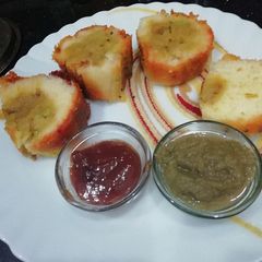A picture of Idli Swiss Roll.