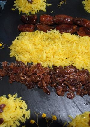 A picture of Ardebili Rice Pilaf with milk (Sutti polo)طرز تهیه سوتی پلو اردبیلی.