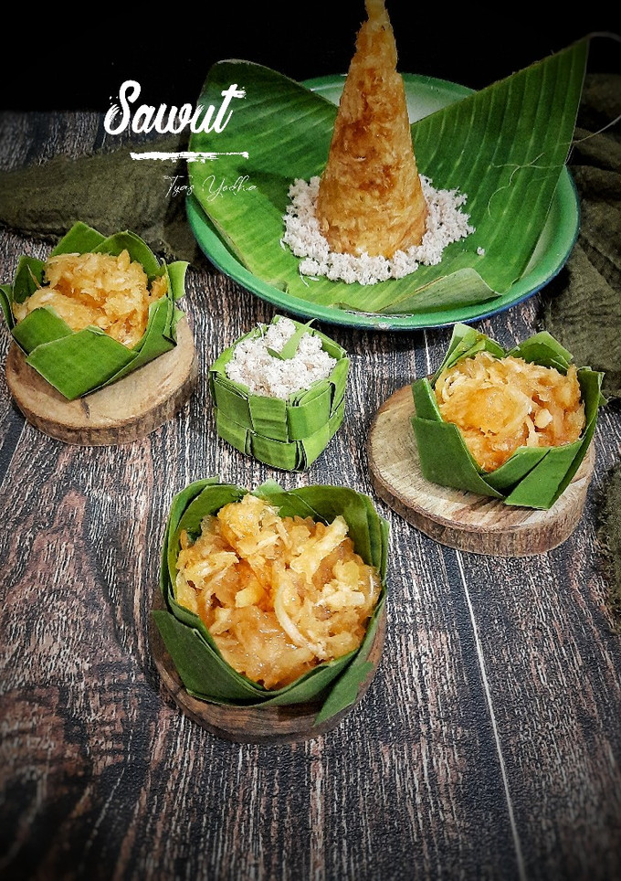 Foto resep Sawut Gula merah With Takir Bunga