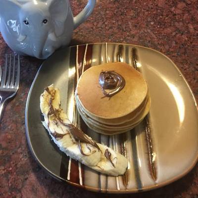 پنکیک موز و نوتلا دستورپخت توسط Samaneh کوکپد