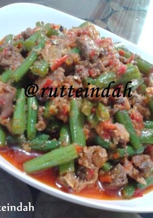 Foto resep Buncis Ampela Ati Bumbu Merah
