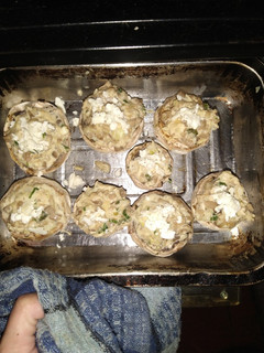Una foto de Champiñones rellenos