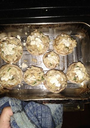 Una foto de Champiñones rellenos