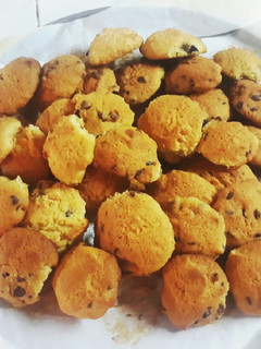 Una foto de Cookies con chispas de chocolate🍫🍫