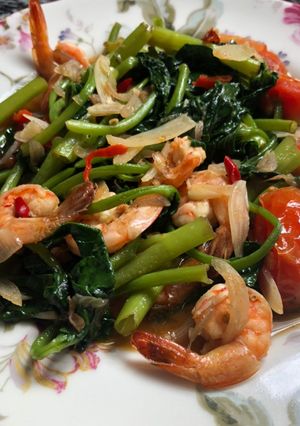 Foto resep Ca kangkung Udang