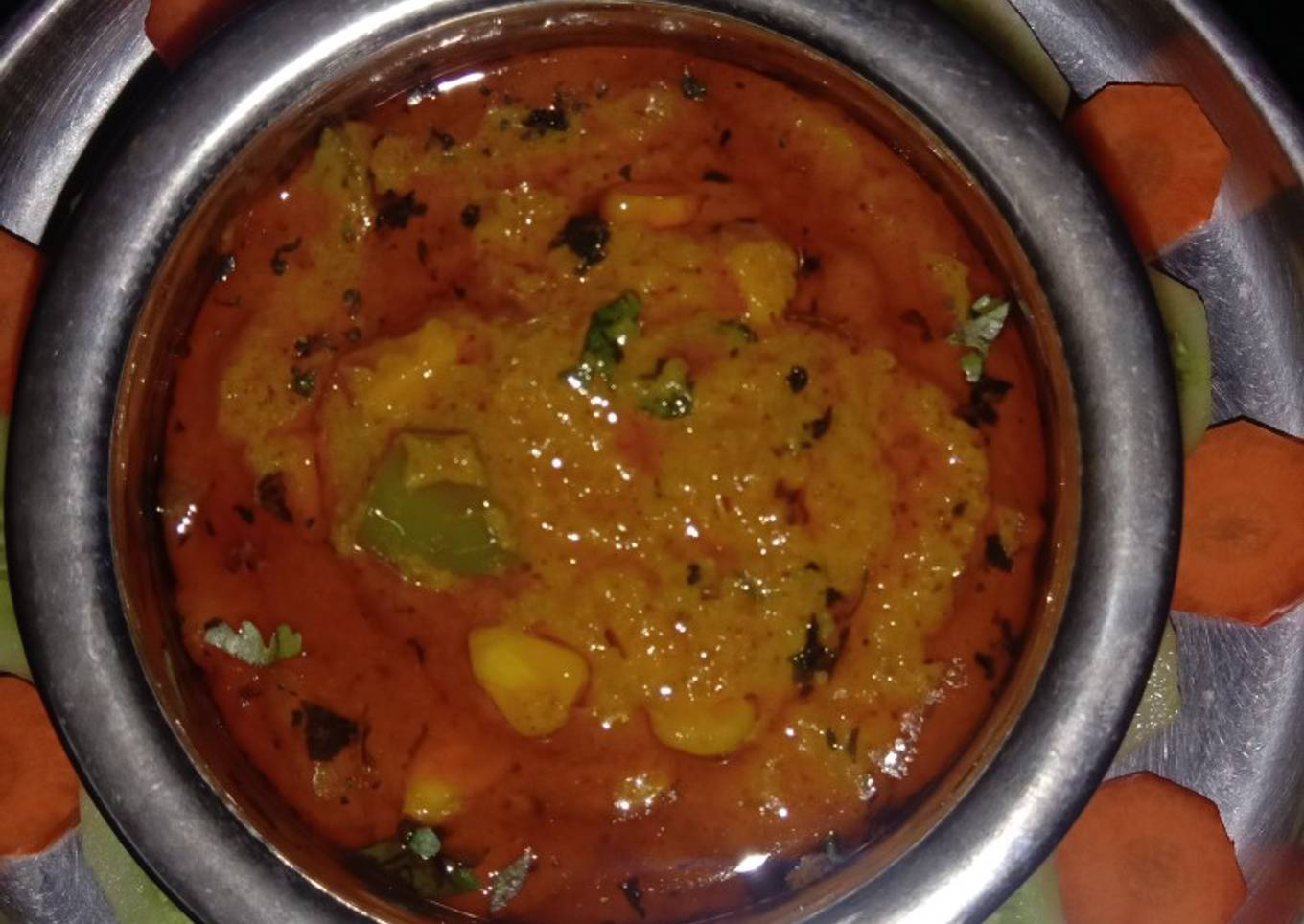 Capsicum and Corn ki sabzi