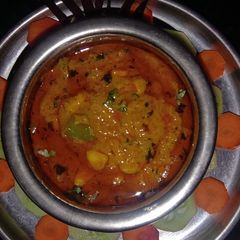 Capsicum and Corn ki sabzi A picture of Capsicum and Corn ki sabzi.