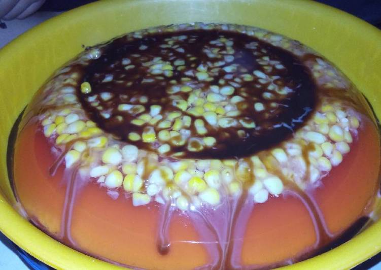 Cara menyajikan Puding jagung , Lezat Sekali