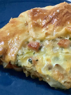 Una foto de Pastel de Puerros y Champiñones