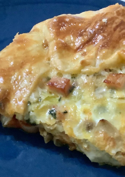 Una foto de Pastel de Puerros y Champiñones
