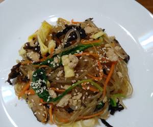 Resep Terbaik Japchae bihun goreng Enak dan Sehat