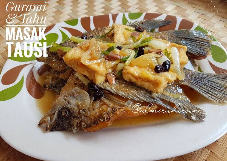 Resep Gurami & Tahu Masak Tausi Anti Gagal