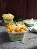 Dessert box jasuke dengan base cake gluten free