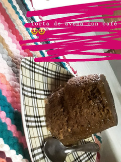 Una foto de Torta fit al microondas