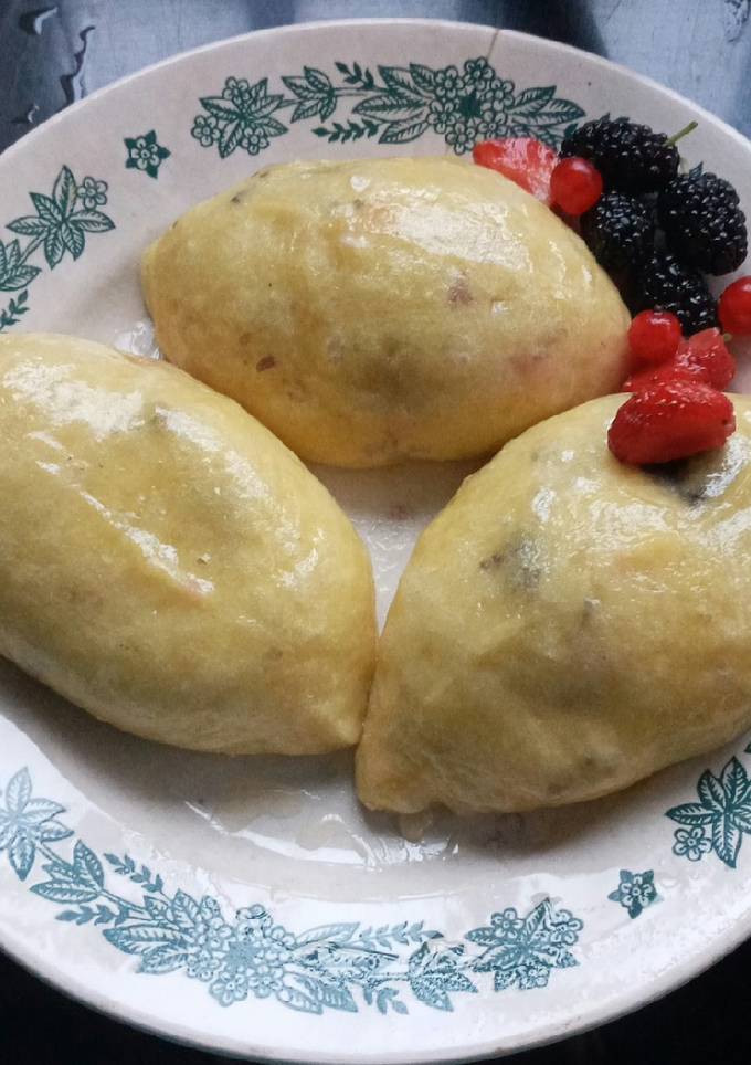 Вареники на пару з ягодами