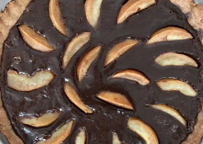 Tarte poires & chocolat