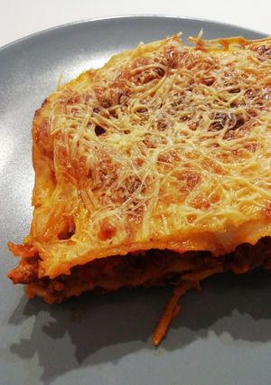 Une photo de Lasagnes à la bolognaise