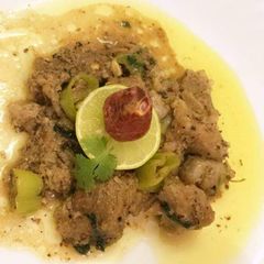 A picture of Namkeen Mutton karhai.
