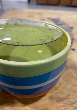 Una foto de Sopa Fresca de Espinaca y Zapallo