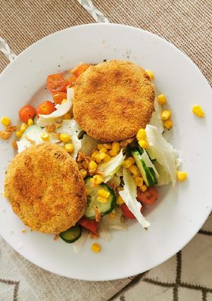 Una foto de Milanesas de garbanzo