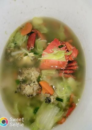 Foto resep Soup kepiting+sayuran