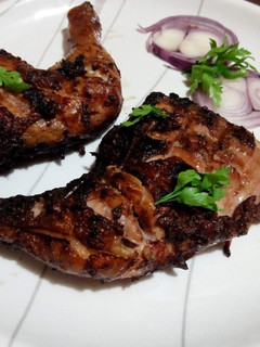 A picture of Roasted chicken thighs.
