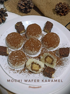 Foto resep Mochi Wafer Karamel (tanpa tepung ketan) 💛🍡