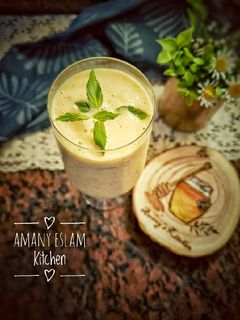 صورة لوصفة سموذي مانجو بالنعناع 🍹
