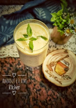 صورة لوصفة سموذي مانجو بالنعناع 🍹