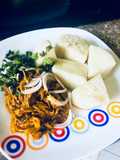 Boiled with ugba sauce(oil bean)