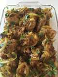 Pollo encebollado