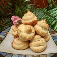 Croquembouche, rellenos con una crema pastelera de limón