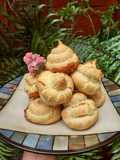 Croquembouche, rellenos con una crema pastelera de limón