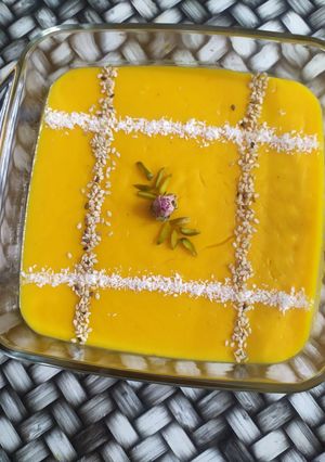 عکسی از دستور دسر کدو حلوایی رژیمی(بدون خامه)
