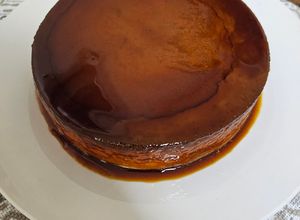 Una foto de Flan de leche en polvo