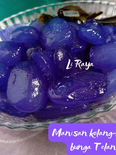 Foto resep Manisan Kolang-Kaling bunga telang