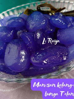 Foto resep Manisan Kolang-Kaling bunga telang
