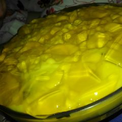 A picture of Mango fruit Trifle.