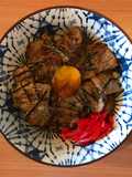 ข้าวหน้าเนื้อไข่ดองโชยุ