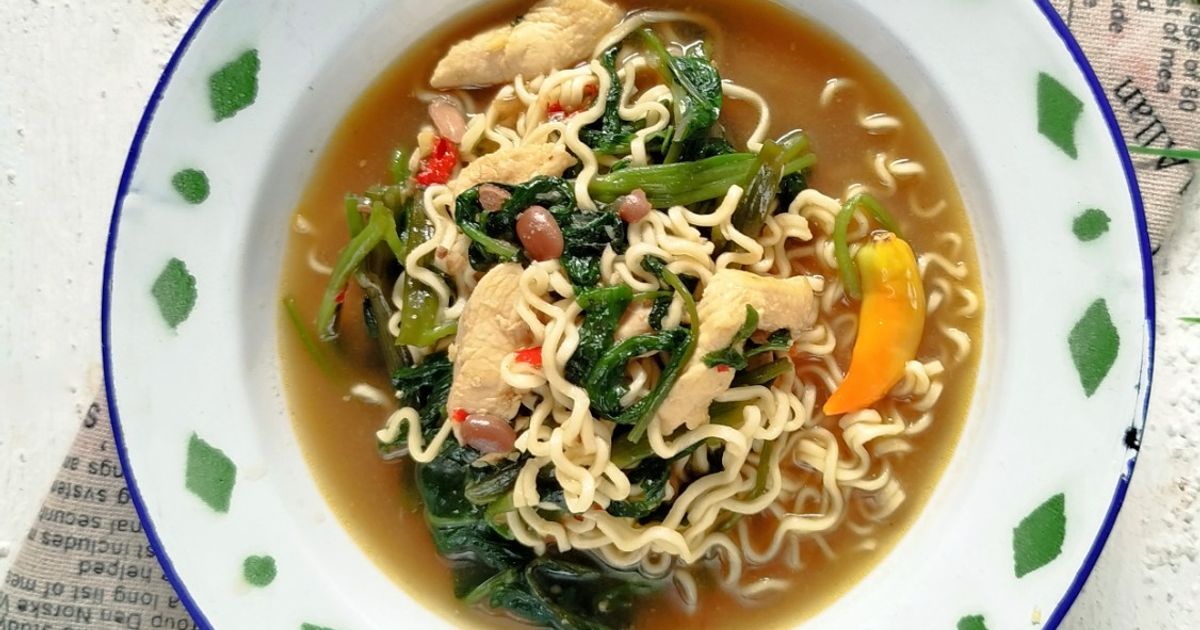 Mie Kangkung Tauco
