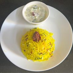 A picture of Lemon 🍋 Rice With Cucumber 🥒 Pachadi.