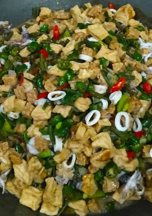 Foto resep Cumi Tahu Tempe Kacang Panjang Masak Lombok Ijo