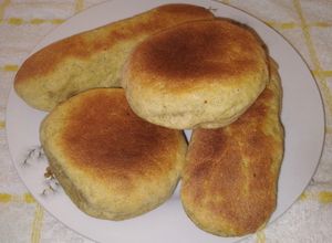 Una foto de Pan Amasado sin HornoPan Sin Gluten en Sartén